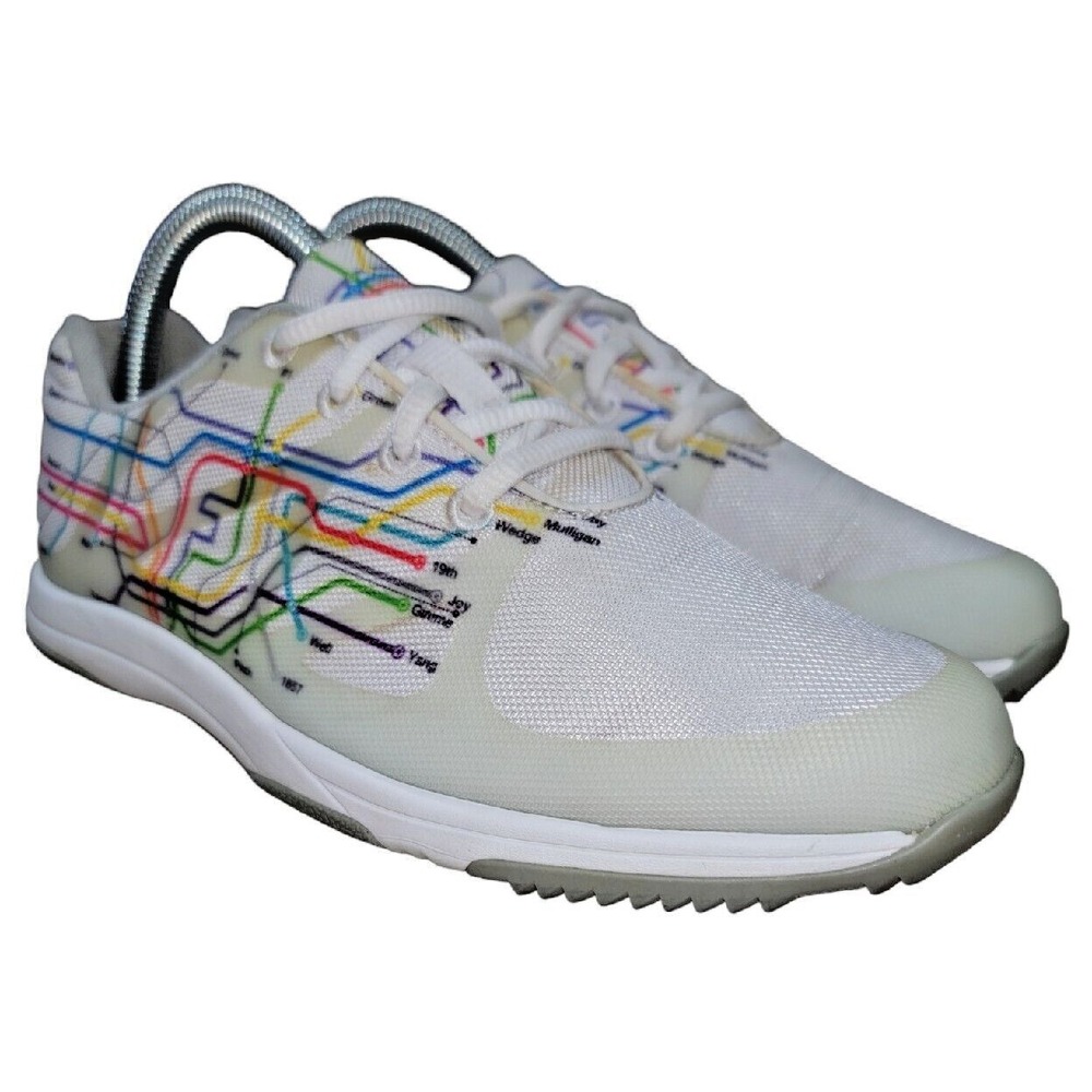 Footjoy FJ Leisure Women's‎ Spikeless Golf Shoes US 6.5 M White/Multicolor 92913